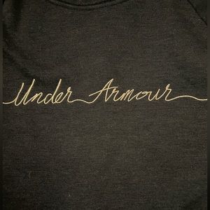 UNDER ARMOUR NWOT WOMEN’S RECOVERY SWEATSHIRT IN CHARCOAL BLACK SZ EXTRA SMALL